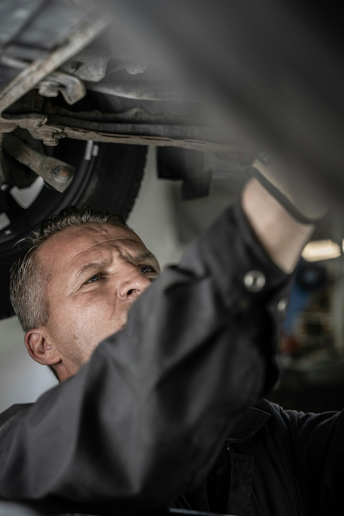Our team fitting parts in the workshop